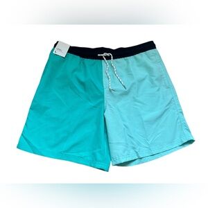 Original Use Men's  Swim Trunks Size Large 7" Inseam Blue Panel Swap